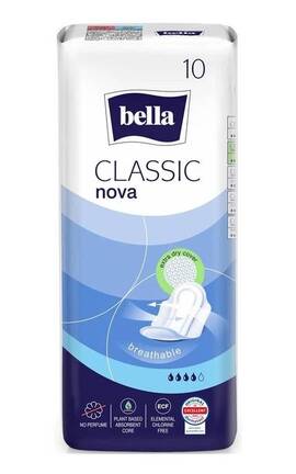 BELLA-Гигиенические прокладки Bella Classic Nova 10 шт-5900516300661-