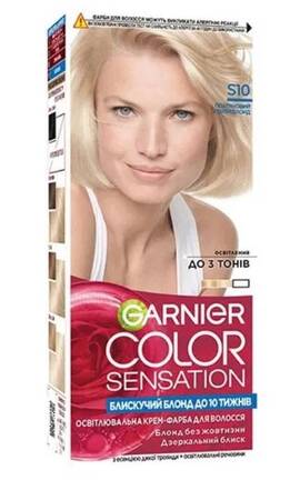 COLOR SENSATION-Краска для волос Garnier Color Sensation S10 Платиновый ультраблондированный 60 мл-3600541135925-