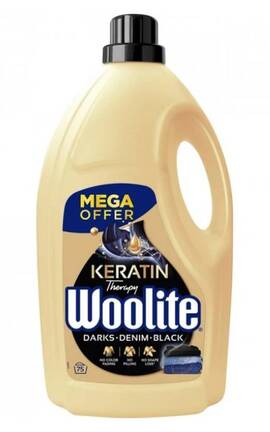 WOOLITE-Гель для стирки Woolite для чёрных, тёмных и джинсовых тканей с кератином 4,5 л-5900627056945
