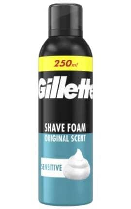 GILLETTE-Пена для бритья Gillette Classic Sensitive для чувствительной кожи 250 мл-8006530159142-