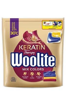WOOLITE-Капсулы для стирки Woolite Keratin Therapy Mix Colors защита цвета с кератином 33 шт-5900627094152-