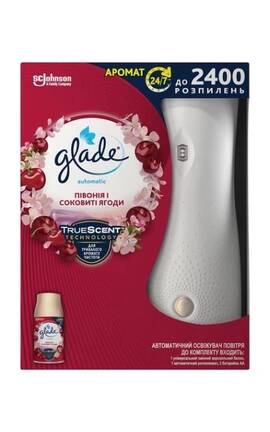 GLADE-Автоматический освежитель воздуха Glade Пион и сочные ягоды 269 мл-5000204329490-