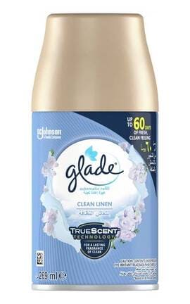 GLADE-Сменный баллон для автоматического освежителя Glade Свежесть белья 269 мл -8690784816885-