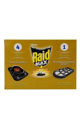 RAID-Приманка для тарганів Raid Max 4+1 з регулятором розмноження-4823002001051-