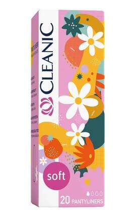 CLEANIC-Прокладки щоденні Cleanic Soft 20 шт-5900095035619-