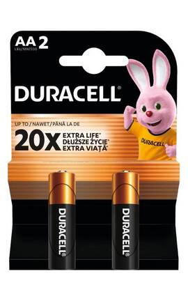 DURACELL-Батарейки Duracell Basic AA LR6 Alkaline 2 шт-5000394076921-