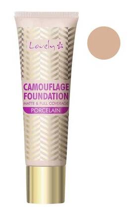 LOVELY-Тональна основа для обличчя Lovely Camouflage з високим покриттям 1 Porcelain 25 г -5901801644088-
