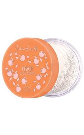 LOVELY-Пудра для лица Lovely Peach Loose с нежным персиковым оттенком и ароматом рассыпчатая 9 г-5901801681021-