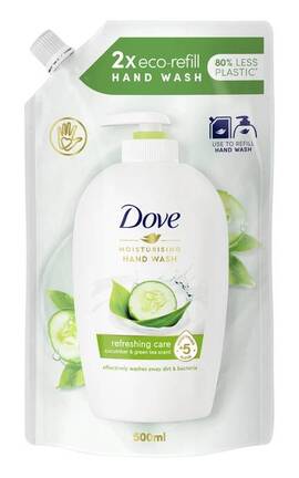 DOVE-Жидкое крем-мыло Dove Прикосновение свежести 500 мл-8717163097700-