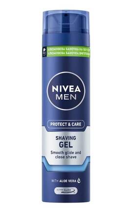 NIVEA-Увлажняющий гель для бритья Nivea Защита и уход, 200 мл-5900017102825-