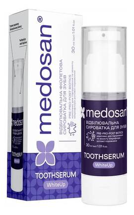 MEDOSAN-Отбеливающая сыворотка для зубов Medosan WhiteUp фиолетовая 30 мл-4823109412699