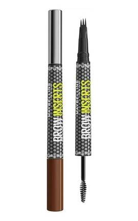 MAYBELLINE NY-Средство для бровей 2 в 1 Maybelline New York Brow Inserts: фиксирующий гель и фломастер 04 Medium Brown 1,25 мл-3600531720933-