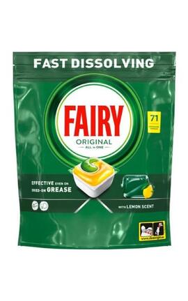 FAIRY-Капсулы для посудомоечных машин Fairy Original Все в одном 71 шт-8700216237420-