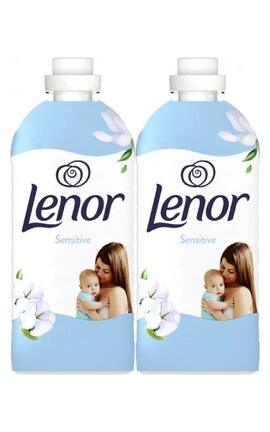 LENOR-Кондиціонер для білизни Lenor Для чутливої шкіри 118 циклів прання 2 x 1.239 л-8006530250665-