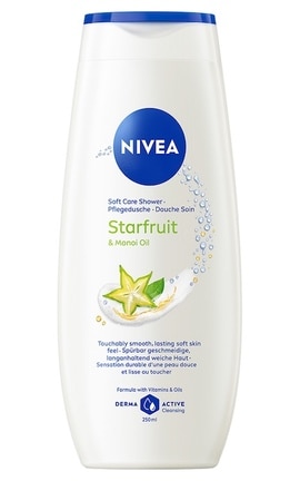 NIVEA-Гель-уход для душа Nivea Крем и карамболь с маслом монои, 250 мл-5900017104461-