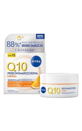 NIVEA-Дневной крем Nivea Q10 Energy SPF 15 Здоровое сияние, 50 мл-5900017100692-