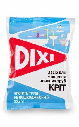 DIXI-Засіб для чищення труб та каналізаційних стоків Dixi 60 г-4820098542482-