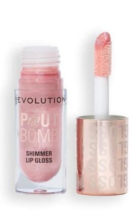 REVOLUTION-Блиск для губ Revolution Pout Bomb Shimmer Shine Pink 4.5 мл-5057566853521-