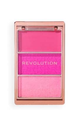 REVOLUTION-Палетка рум'ян Makeup Revolution Blush Icon Palette Hot Pink Flag 3 відтінки-5057566929875-