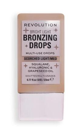 REVOLUTION-Бронзер для обличчя Makeup Revolution Bright Light Bronzing Drops Light 23 мл-5057566823623-