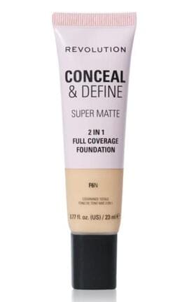 REVOLUTION-Тональная основа Makeup Revolution Conceal & Define Super Matte 2in1 Full Coverage Foundation F6N 23 мл-5057566846684-