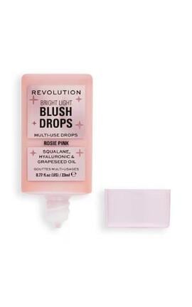 REVOLUTION-Рідкі рум'яна Makeup Revolution Bright Light Blush Drops Rosie Pink 23 мл-5057566823647-