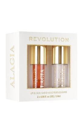 REVOLUTION-Набор масел для губ Makeup Revolution Alagia Juicy Duo Mini Lip Oil Duo Dominicana Glow&Sunburn 2,8 мл-5057566840934-