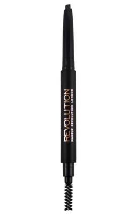 REVOLUTION-Олівець для брів Revolution Duo Brow Definer Pencil 02 Medium Brown 1 шт-5057566708302-