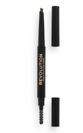 REVOLUTION-Олівець для брів Revolution Duo Brow Definer Pencil Light Brown 1 шт-5057566708319-