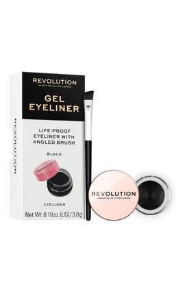 REVOLUTION-Підводка для очей Revolution Make Up Life-Proof Black гелева 3 г-5057566176460-