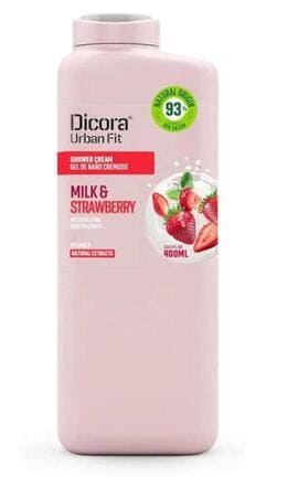 DICORA URBAN FIT-Гель для душу Живильний з вітаміном В Полуниця та молоко Dicora Urban Fit 400 мл-8429871992924-