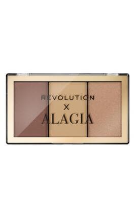 REVOLUTION-Палетка хайлайтеров и бронзеров Makeup Revolution Face Like Alagia Highlight & Bronze Palette 7,5 г-5057566840897
