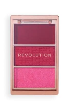 REVOLUTION-Палетка рум'ян Makeup Revolution Blush Icon My Cherry Truth 3 відтінки-5057566929899-
