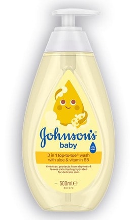 JOHNSON'S-Пінка-шампунь для купання Johnson's Baby Від маківки до п'ят 500 мл-3574669909952-