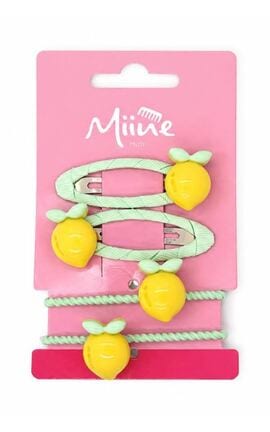 MIINE-Набор заколок Miine лимон 4 шт-4896012064293-