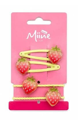 MIINE-Набір заколок Miine полуниця 4 шт-4896012064286-