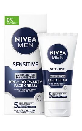 NIVEA-Крем після гоління зволожуючий Nivea Men для чутливої шкіри 75 мл-4005808211456-