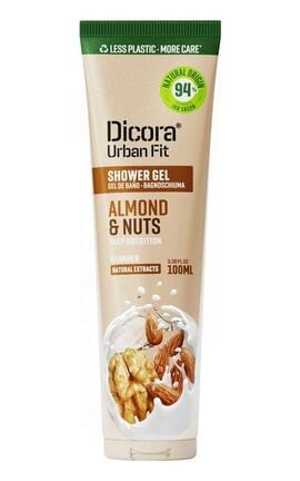 DICORA URBAN FIT-Гель для душу Dicora Urban Fit Мигдаль та горіхи 100 мл-8429871993341-