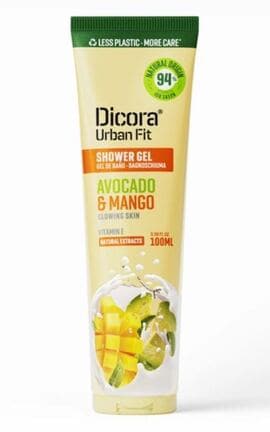 DICORA URBAN FIT-Гель для душу Dicora Urban Fit Манго та авокадо 100 мл-8429871993365-