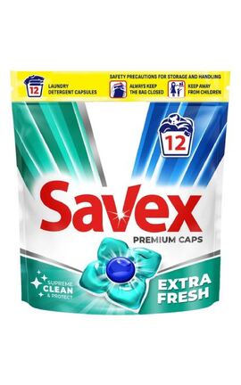 SAVEX-Капсули для прання Savex Super Caps EXTRA FRESH 12 шт-3800024046834-