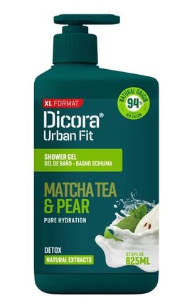 DICORA URBAN FIT-Гель для душу Dicora Urban Fit Очищуючий детокс Чай Матча та груша 825 мл-8429871993839-