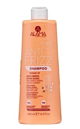 ALAMA-Шампунь для волосся Alama Professional Anti Frizz Gloss Shampoo проти розпушування 500 мл-8008277003252-