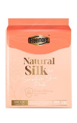FREEMORE-Прокладки гігієнічні Freemore з натуральним шовком денні 12 шт-6926052551854-