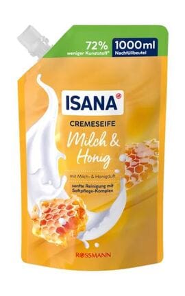 ISANA-Рідке мило Isana Milk&Honey 1000 мл-4068134187222-