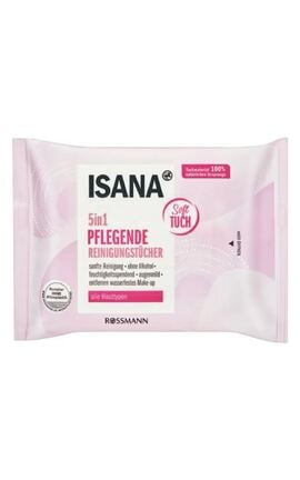 ISANA-Салфетки для лица Isana 5в1 демакияж 10 шт-4305615339276-