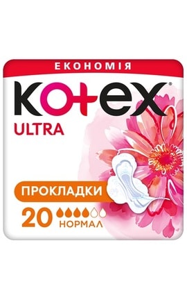 KOTEX-Прокладки жіночі Kotex Ультратонкі Normal Plus Duo 20 шт-5029053542638-
