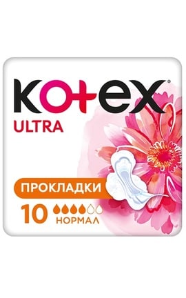 KOTEX-Прокладки женские Kotex Utra Dry Normal 10 шт-5029053542621-
