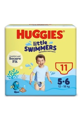 HUGGIES-Підгузники-трусики дитячі Huggies Little Swimmer розмір 5-6 вага 12-18 кг 11 шт-5029053538426-