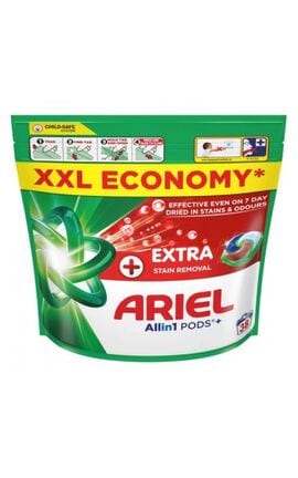 ARIEL-Капсулы для стирки Ariel Pods+ All-in-1 Extra Stain Removal Экстрасила выведения пятен 38 шт-8700216764254-