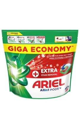 ARIEL-Капсулы для стирки Ariel Pods+ All-in-1 Extra Stain Removal Екстрасила выведения пятен 60 шт-8700216764032-